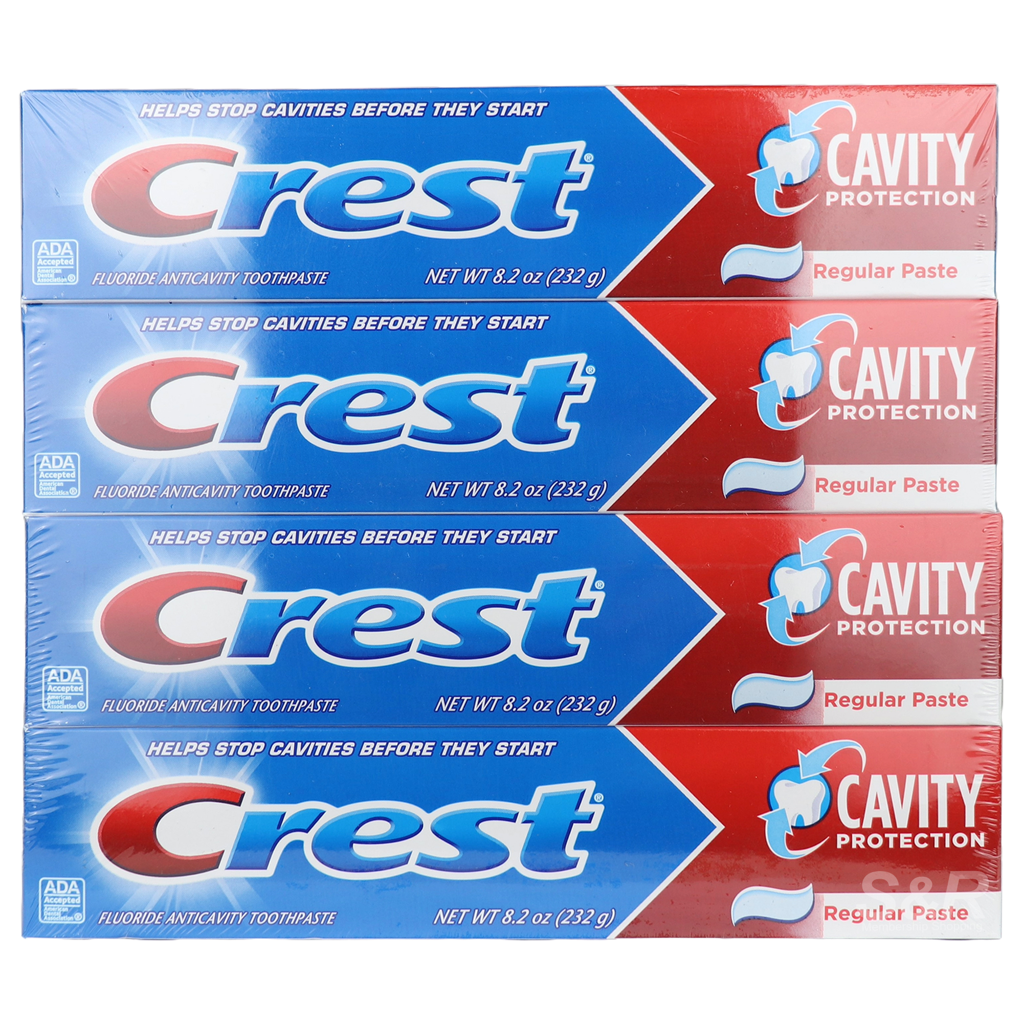Crest Fluoride Anticavity Toothpaste 4x232g Crest Fluoride Anticavity Toothpaste 4x232g